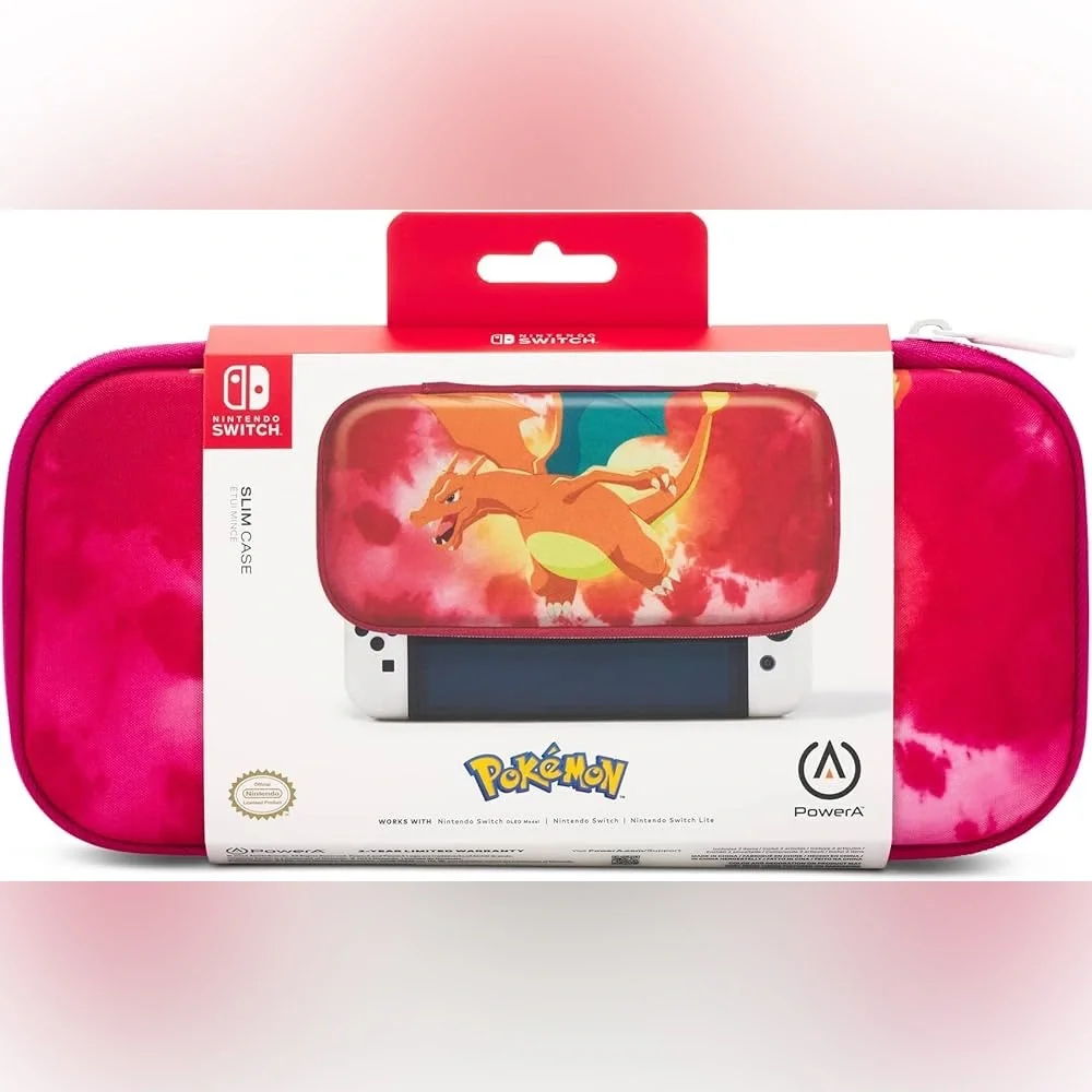 PowerA Pokémon Charizard Slim Licensed Case for Nintendo Switch - Pink-Orange